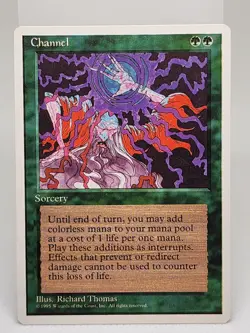 Channel unplayed MAGIC The Gathering MTG 4th Edition - Image 1