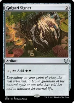 Golgari Signet - Light Play MTG Commander: Phyrexia: All Will Be One - Image 1