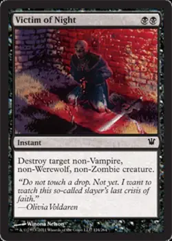 1x Heavily Played, English, Victim of Night - Innistrad - MTG - Image 1