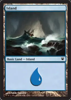 1x Heavily Played, English, Island (254) - Innistrad - MTG - Image 1