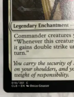 Flaming Fist #018 Baldur's Gate Legendary Enchantment MTG Magic - Image 3