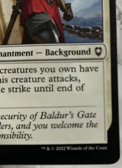 Flaming Fist #018 Baldur's Gate Legendary Enchantment MTG Magic - Image 4
