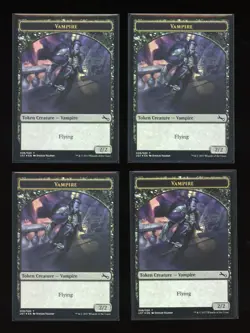 Vampire Token - x4 - Foil - Unstable - MTG - Image 1