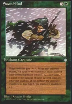 1x Moderately Played, English, Snowblind - Ice Age - MTG - Image 1