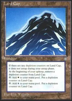 1x Heavily Played, English, Land Cap - Ice Age - MTG - Image 1
