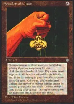 1x Moderately Played, English, Amulet of Quoz - Ice Age - MTG - Image 1