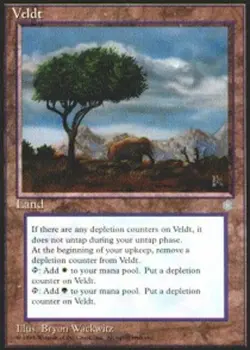1x Heavily Played, English, Veldt - Ice Age - MTG - Image 1