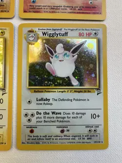 Pokemon Vintage WOTC Base 2 Holo Lot HITMONCHAN NINETALES RAICHU WIGGLYTUFF - Image 5