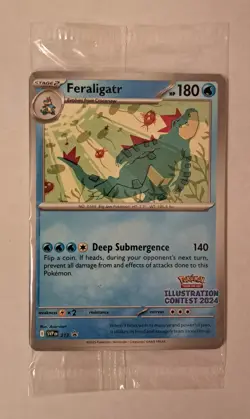 PIKACHU/TOXTRICITY/FERALIGATR (Illustration Contest 2024) Pokemon Promo Sealed - Image 1