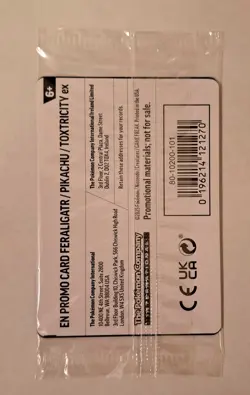 PIKACHU/TOXTRICITY/FERALIGATR (Illustration Contest 2024) Pokemon Promo Sealed - Image 3
