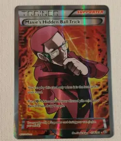POKEMON TCG MAXIE’S HIDDEN BALL TRICK 158/160 XY PRIMAL CLASH FULL ART!! - Image 1