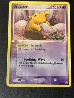 Drowzee 54/109 EX Team Rocket Returns Pokemon Card Reverse Holo Foil Rare MP - Image 3
