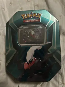 Pokemon Tin Booster Packs 3 Foil Cards TCG Darkrai *New, Sealed - Image 1