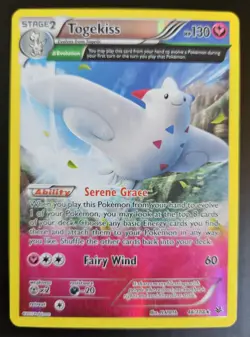 Togekiss 46/108 Pokemon Roaring Skies XY Reverse Holo Rare Card HP - Image 1