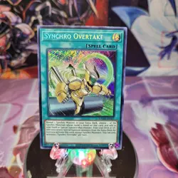 Synchro Overtake DAMA-EN067 1st Edition Secret Rare NM Yugioh - Image 1