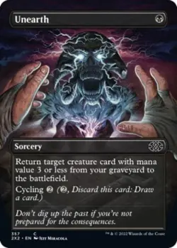 Unearth (Borderless) - Near Mint MTG Double Masters 2022 - Image 1