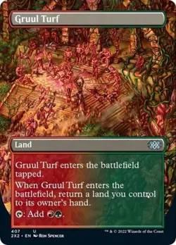 Gruul Turf (Borderless) - Near Mint MTG Double Masters 2022 - Image 1