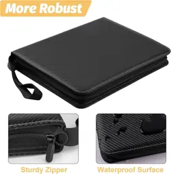9 Pocket Card Binder PU Leather Waterproof Storage for MTG TCG - Image 5