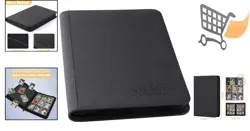 9 Pocket Card Binder Faux Leather 540 Capacity Trading Card Organizer - Image 2