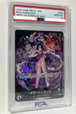 One Piece Card PSA10 Boa Hancock L Leader OP07-038 Japanese - Image 1