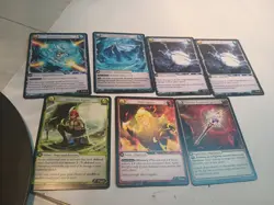 (1) Pre-owned 7 Grand Archive Tcg Small Rare Card Lot All Rares Mixed Set - Image 1