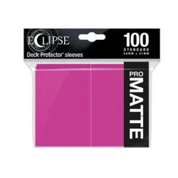 Ultra Pro Card Sleeves Standard Eclipse Matte - Hot Pink (100) New - Image 1