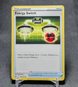 Energy Switch Regular Uncommon 2023 Crown Zenith Pokemon TCG Card 129/159 - Image 1