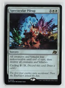 Spectacular Pileup 0029 Foil Aetherdrift DFT MTG Magic - Image 1