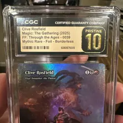 Clive Rosfield Borderless FOIL MTG Final Fantasy XVI FCA Mythic 0059 Pristine 10 - Image 4