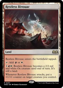 Restless Bivouac -Foil Near Mint MTG Wilds of Eldraine - Image 1