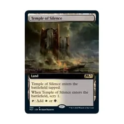 WOTC MtG Core Set 2021 Temple of Silence (Extended Art) (R) (Foil) NM - Image 1