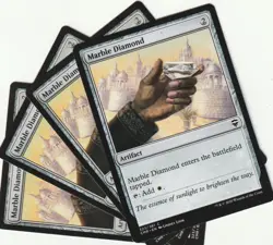 ✪ 4 MAGIC: The Gathering MARBLE DIAMOND Artifact MTG PLAYSET *Artefakt - Image 1