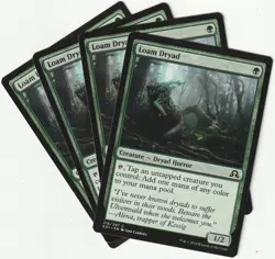 ✪ 4 MAGIC: The Gathering LOAM DRYAD Green Creature MTG PLAYSET *Kreatur - Image 1