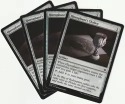 ✪ 4 MAGIC: The Gathering HIEROPHANT´S CHALICE Artifact MTG PLAYSET *Artefakt - Image 1