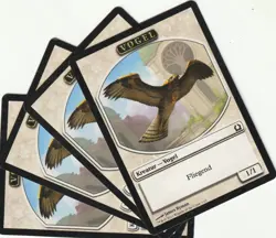 ✪ 4 MAGIC The Gathering VOGEL White Token Creature MTG PLAYSET RTR/DE2012 - Image 1