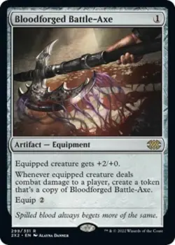 Bloodforged Battle-Axe - Near Mint MTG Double Masters 2022 - Image 1