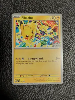 Pikachu Promo 2025 World Championships SVP EN 225 Pokemon Card Worlds LP - Image 1