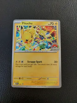 Pikachu Promo 2025 World Championships SVP EN 225 Pokemon Card Worlds LP - Image 1