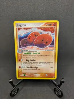 Pokemon TCG Dugtrio 5/100 ex Series Crystal Guardians Holo Rare MP - Image 1