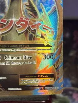 Pokemon M Charizard EX 101/108 Evolutions Ultra Rare Full Art Holo - Image 4