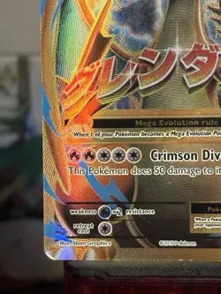 Pokemon M Charizard EX 101/108 Evolutions Ultra Rare Full Art Holo - Image 5