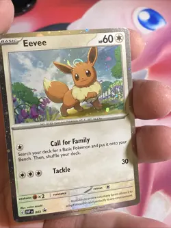 🌀 Pokemon SVP 043 - Black Star Promo Eevee Cosmos Holo - HD Galaxy Swirl 🌀 - Image 4