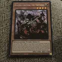 Yugioh Blazing Cartesia, The Virtuous MP23-EN162 Secret Rare 1st Edition NM - Image 1