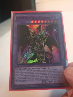 (1) Pre-owned Yugioh Red-Eyes Dark Dragoon RA02-EN021 Super Rare 1st Ed NM. - Image 2