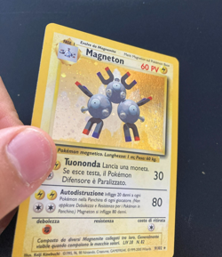 Pokemon Card Magneton Holo 9/102 Set Base ITA italiano good GD vintage - Image 3