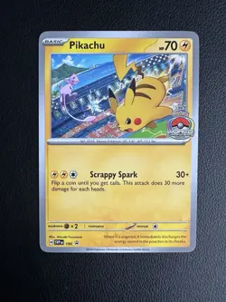 Pikachu 190 Scarlet & Violet Promo Card 2024 World Championships Single Card - Image 2