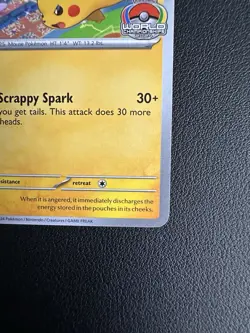 Pikachu 190 Scarlet & Violet Promo Card 2024 World Championships Single Card - Image 5