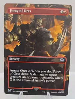 Foray of Orcs (Borderless) MTG Universes Beyond: the Lord of the Rings - Image 1