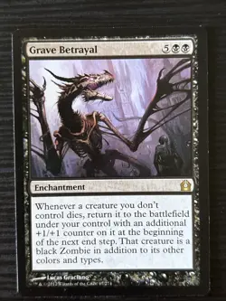 Near Mint, English - 1 x MTG Grave Betrayal Return to Ravnica LP - Image 1