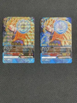 Dragon Ball Super Card Game Goku Super Saiyan 3 2 Card Set Rare Condition - Image 1